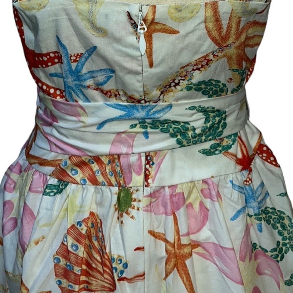 FTF Sleeveless Flair Seashell Print Dress - Picture 10 of 14